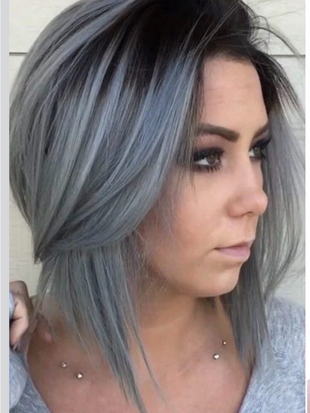 Gray ombré wig - Picture 5 of 5